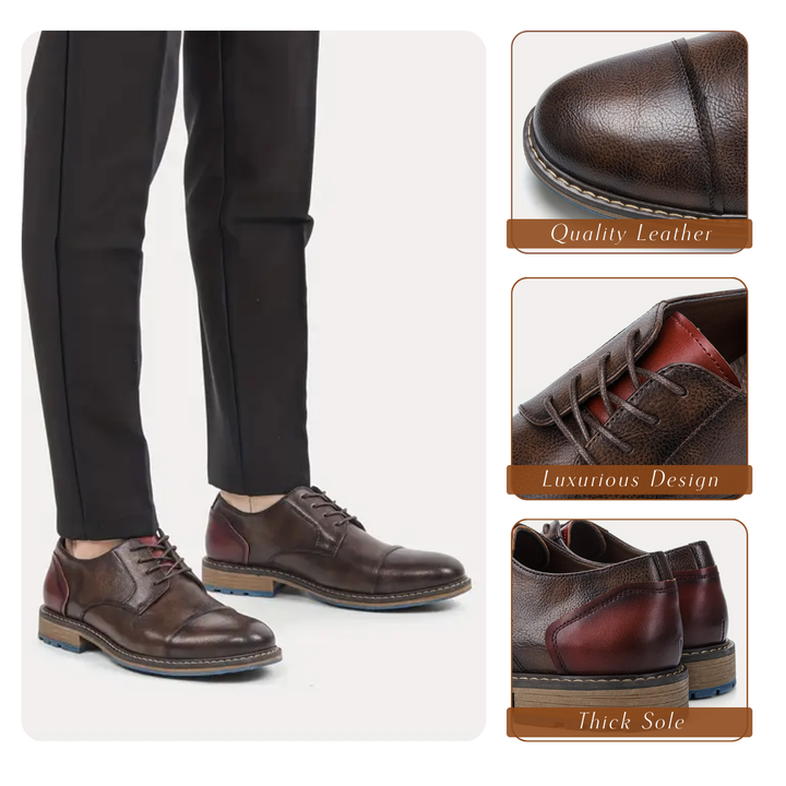 Herrenmode: Elegante Schnürschuhe in großen Größen für den Business-Look. Klassische Komfortschuhe für Männer.