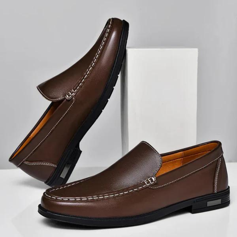 Italienische Herren Slipper "Emilio" aus hochwertigem Leder, klassischer Stil, vielseitig & komfortabel.