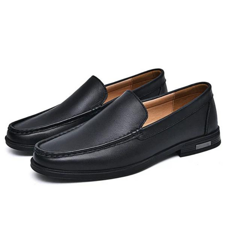 Elegante Business Slipper für Herren aus feinstem italienischem Leder, professioneller Look, Emilio.