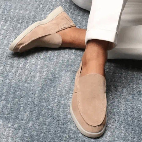 Elegante Herren Slipper aus Leder, perfekt für Business und Freizeit, stilvolle Frühlings- und Herbstmode.