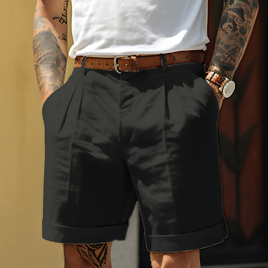 Lässige Herren-Sommershorts in klassischem Design, perfekt für Urlaub und Freizeit.