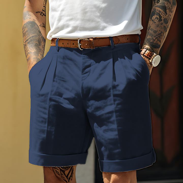 Einfarbige Herren-Shorts, vielseitig kombinierbar, ideal für jeden lässigen Anlass.