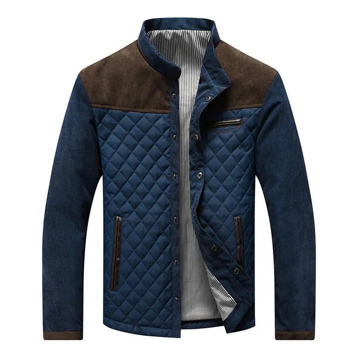 Elegante Herren Steppjacke in Braun. Stilvolle, leichte Übergangsjacke für Freizeit und Büro. Komfortable Herrenmode.