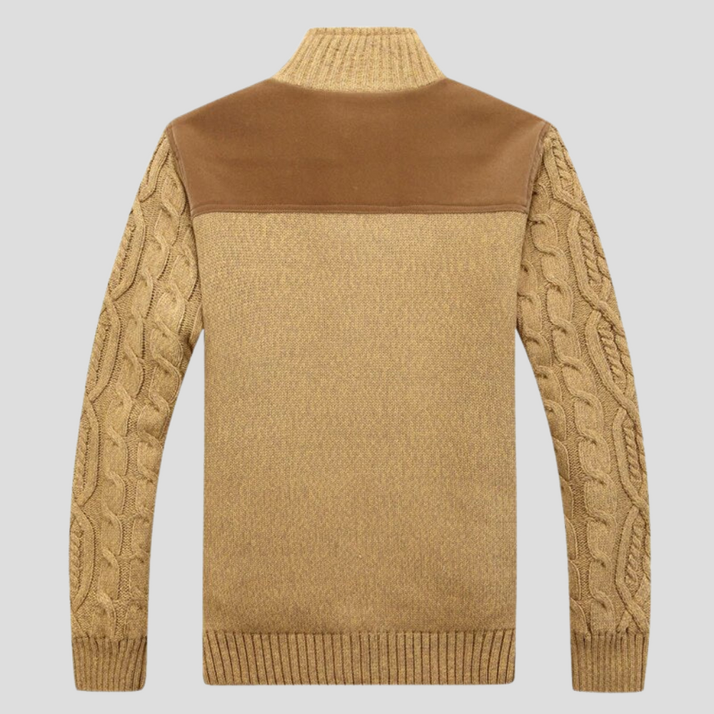Hochwertige Herren Strickjacke, fein gestrickt, mit Knopfleiste. Ideal für einen eleganten Lagenlook im Herbst.