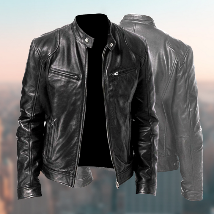 Klassische braune Herrenjacke. Stilvolle und bequeme Oberbekleidung für Freizeit und elegante Looks.