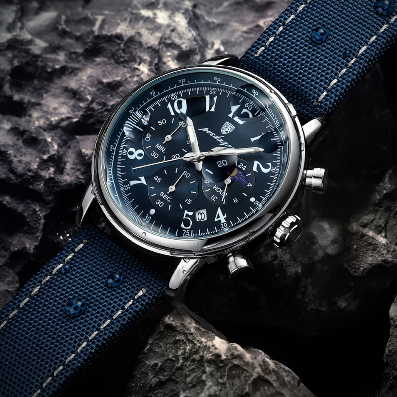 Zeitlose Herrenuhr mit minimalistischem Zifferblatt, ideal für modebewusste Männer, sehr elegant.