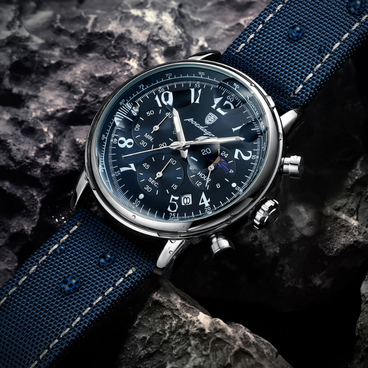 Zeitlose Herrenuhr mit minimalistischem Zifferblatt, ideal für modebewusste Männer, sehr elegant.