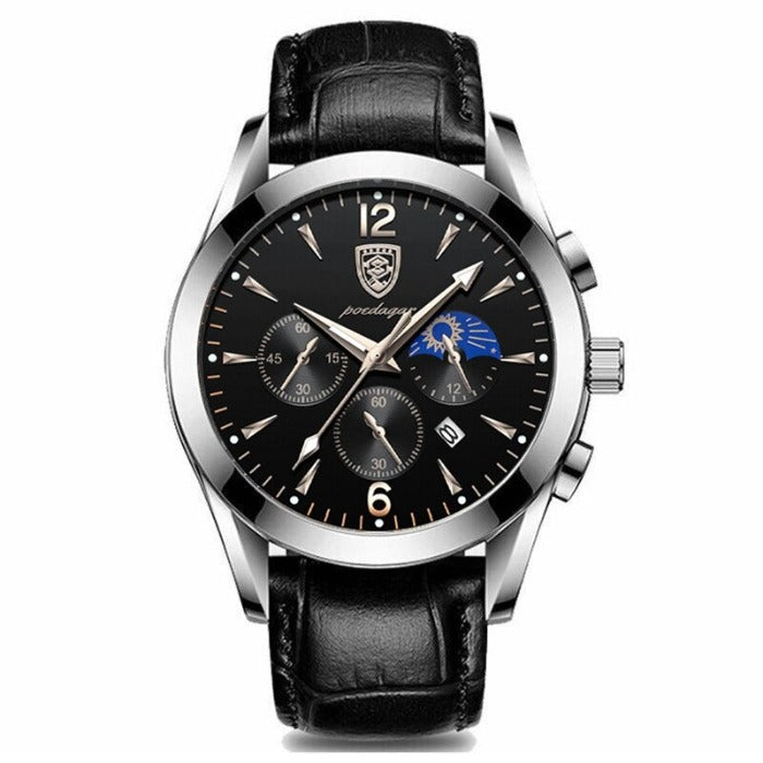Robuste, wasserdichte Herrenuhr mit präzisem Quarzwerk, bereit für jedes Abenteuer. Stilvoll und funktionell.