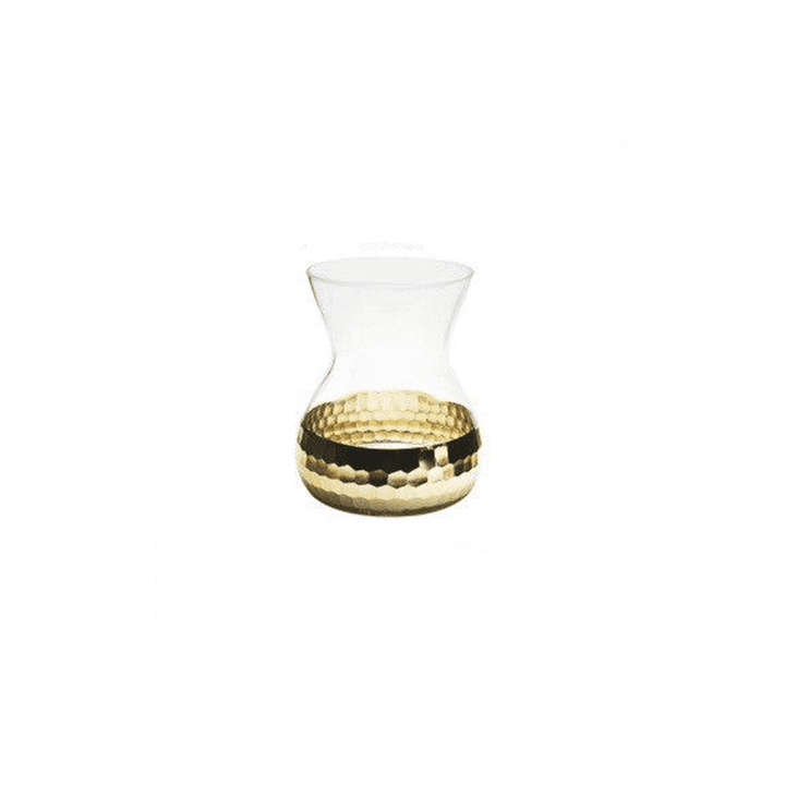 Exquisite Honigwaben-Glasvase, elegantes Wohnaccessoire für luxuriöse Innendekoration.