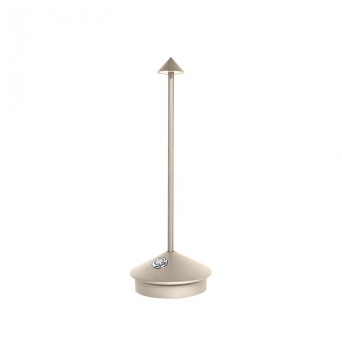 Langlebige Akku-LED-Tischlampe, dimmbar & wetterfest, für dauerhafte Außen- und Innenbeleuchtung.