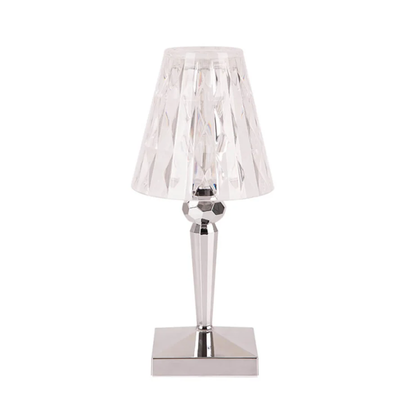 Elegante Kristall Tischlampe für luxuriöse Innenbeleuchtung. Perfekt für Wohn- & Schlafzimmer Deko.