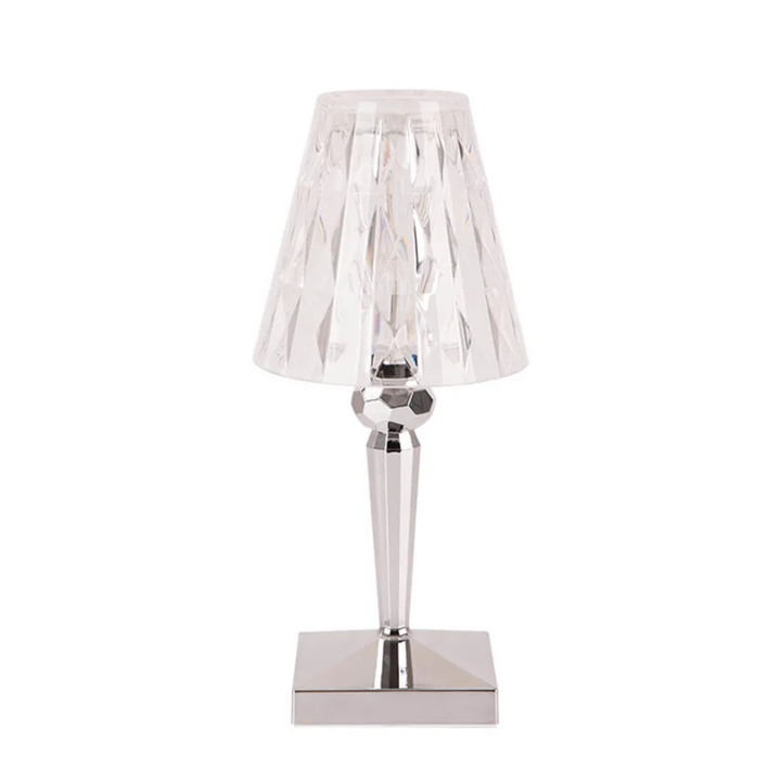 Elegante Kristall Tischlampe für luxuriöse Innenbeleuchtung. Perfekt für Wohn- & Schlafzimmer Deko.