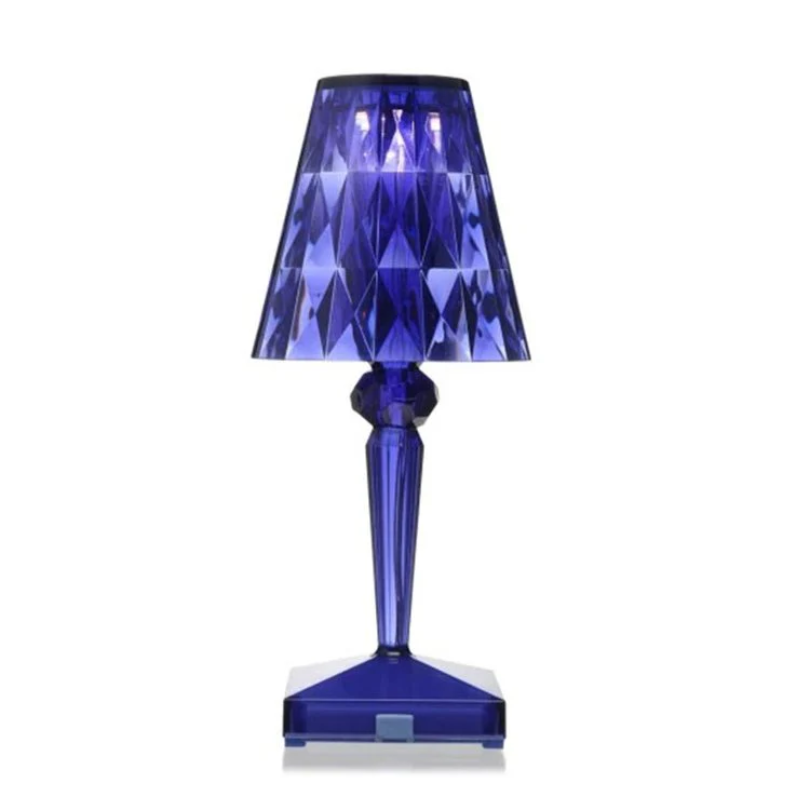 Vielseitige Dekolampe: Elegante Kristall Tischlampe für Sideboard, Konsole oder Beistelltisch.