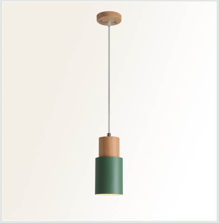Stilvolle LED Pendelleuchte Zylinder, modern. Aluminium Deckenleuchte mit E26 für elegante Innenbeleuchtung.