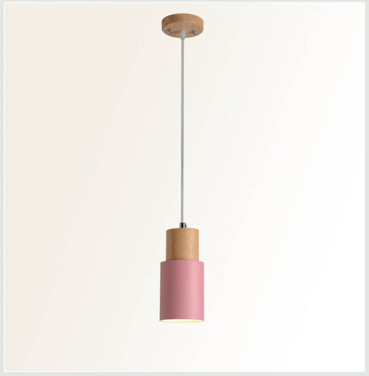 Design-Pendelleuchte Zylinder aus Aluminium mit LED. Moderne minimalistische Deckenleuchte für ein stilvolles Zuhause.