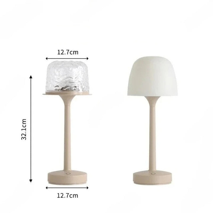 Stimmungsvolle Wohnzimmer Lampe, kabellose LED Tischlampe mit Touch Funktion für heimelige Atmosphäre.