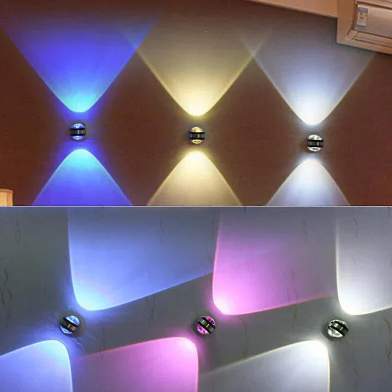 Dekorative LED Kristalllampe für Wandmontage. Energieeffiziente Innenbeleuchtung mit moderner Ästhetik.