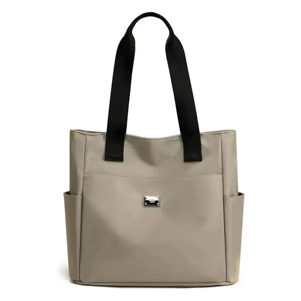 Moderne, leichte Damenhandtasche mit großem Fassungsvermögen aus wasserdichtem Nylon, perfekt für Büro & Freizeit.
