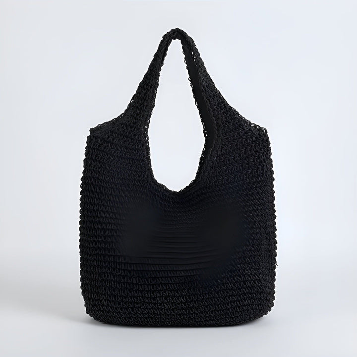 Lisele Damenhandtasche, elegant & handgefertigt. Vielseitige Strohtasche für Sommer und Freizeit.