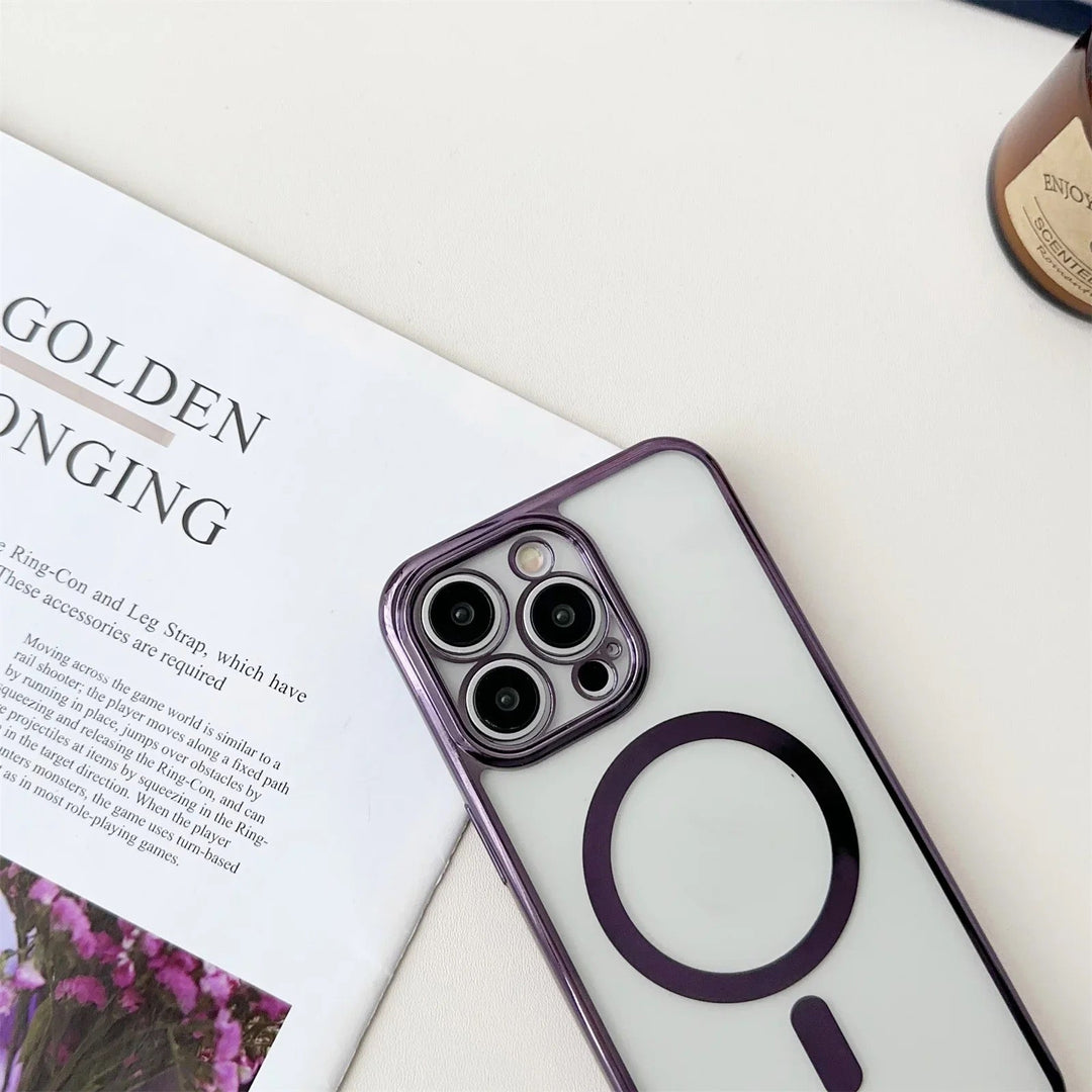 Moderne MagSafe Handyhülle für iPhone, mit abnehmbarer Kette. Sicherer Halt & stilvolles Design.