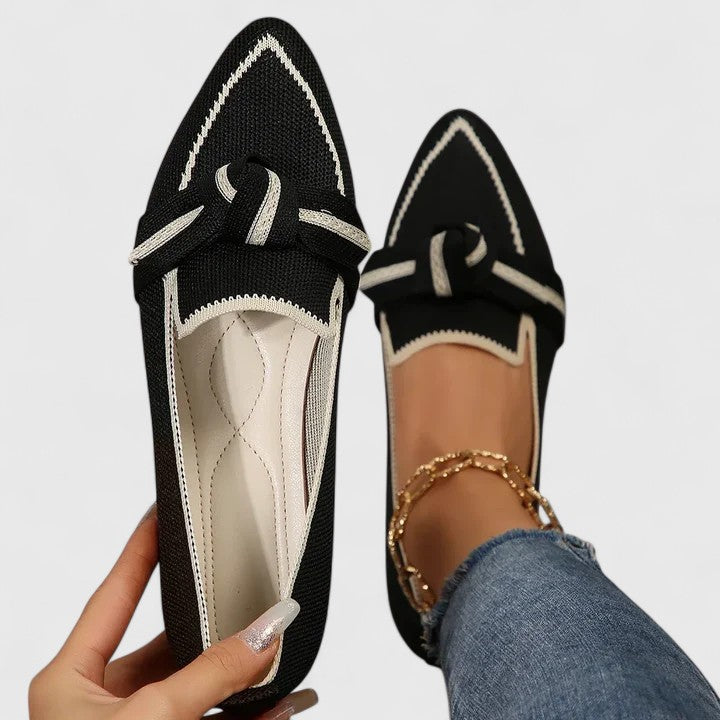 Orthopädische Damenschuhe: Elegante Slipper mit spezieller Fußgewölbestütze für maximalen Komfort & Entlastung.