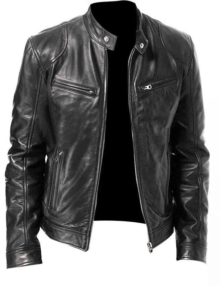 Bequeme, moderne Slim Fit Herren Jacke mit elegantem Schnitt. Perfekt für Herbst und Frühling als Freizeitjacke.