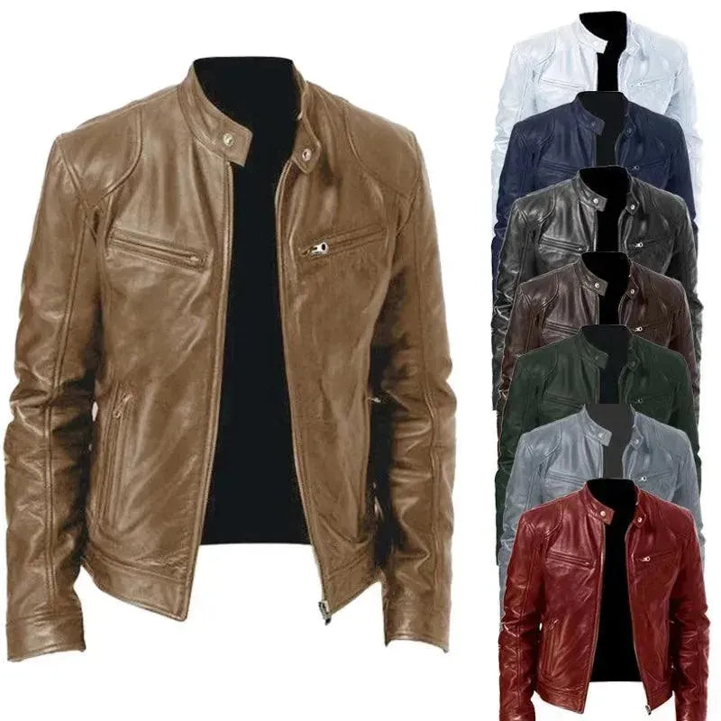 Blaue elegante Slim Fit Herren Jacke, eine stilvolle Wahl für moderne Business Casual und Casual Looks. Frühling/Herbst.