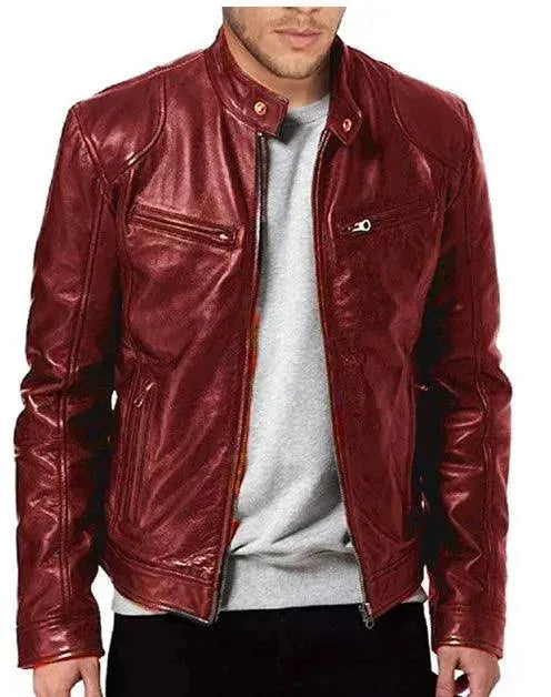 Hochwertige, elegante Slim Fit Herren Jacke in Schwarz. Ideale Übergangsjacke für Frühling und Herbst. Modernes Design.