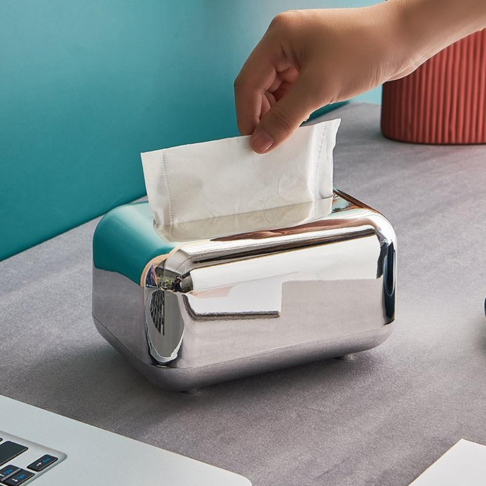 Moderne ABS-Kunststoff Taschentuchbox in elegantem Design, ideal als Dekoration.