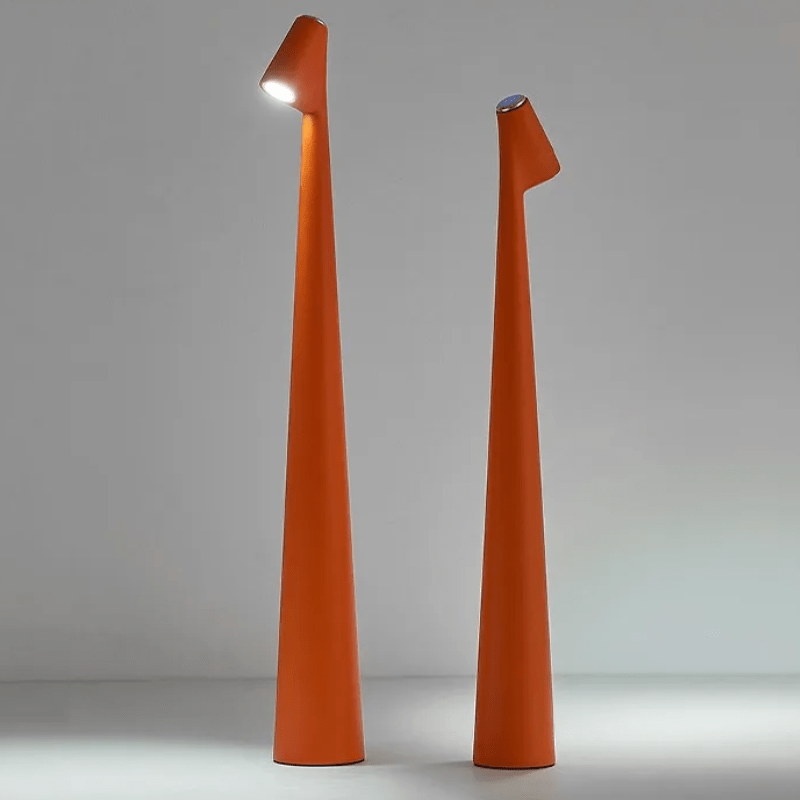 Designer Touch LED Akku Lampe aus hochwertigem Aluminium im nordischen Stil, dimmbar.