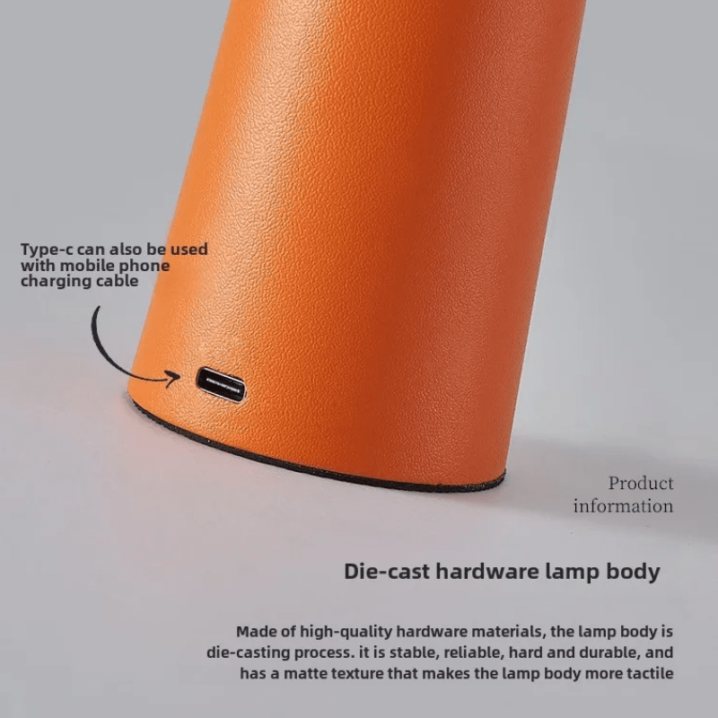 Kabellose Touch LED Tischlampe mit integriertem Akku, dimmbar, ideal für Schreibtisch & Nachttisch.