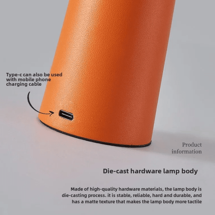 Kabellose Touch LED Tischlampe mit integriertem Akku, dimmbar, ideal für Schreibtisch & Nachttisch.
