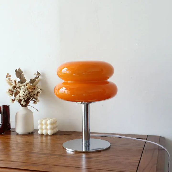 Modern-klassische Vintage Bauhaus Tischlampe; dimmbare LED Beleuchtung für Arbeitszimmer & Schlafzimmer.