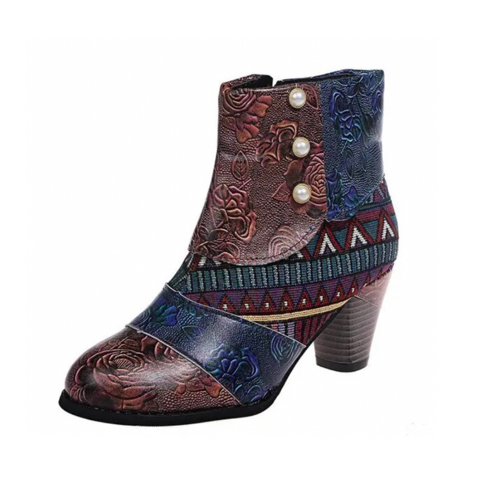 Modische Retro Damenstiefel, wasserdicht für Eleganz und Schutz bei jedem Wetter. Ideal für Herbst/Winter.