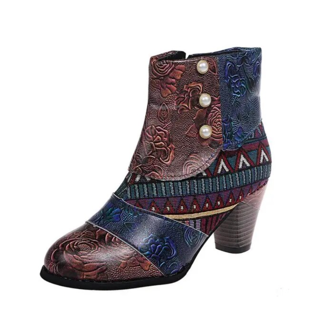 Modische Retro Damenstiefel, wasserdicht für Eleganz und Schutz bei jedem Wetter. Ideal für Herbst/Winter.
