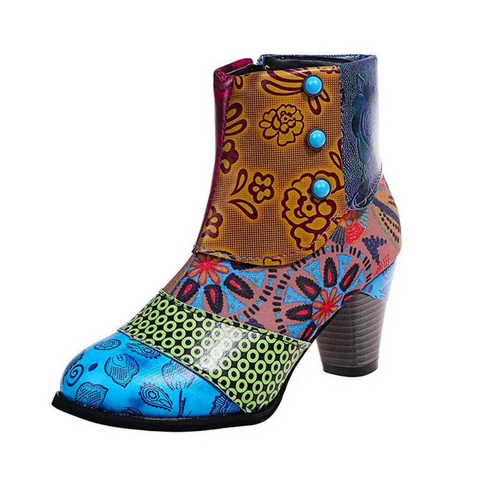 Bequeme, wasserdichte Retro Stiefeletten für Damen. Stilvolles Design für Herbst- und Wintertage.