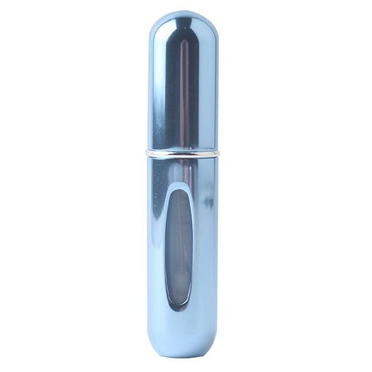 Eleganter 5ml Parfümzerstäuber aus Aluminium für Reisen, nachfüllbar & tragbar.