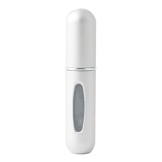 Kompakter 5ml Parfümzerstäuber aus Aluminium, ideal als Reisebegleiter.