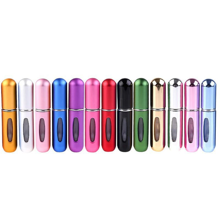 Tragbarer 5ml Duftzerstäuber aus Metall, für Handtasche und Reisen.