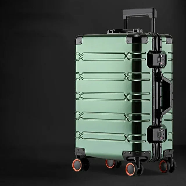 Premium Hartschalen-Reisekoffer Oslo aus Aluminium-Magnesium, leicht, widerstandsfähig & elegant.