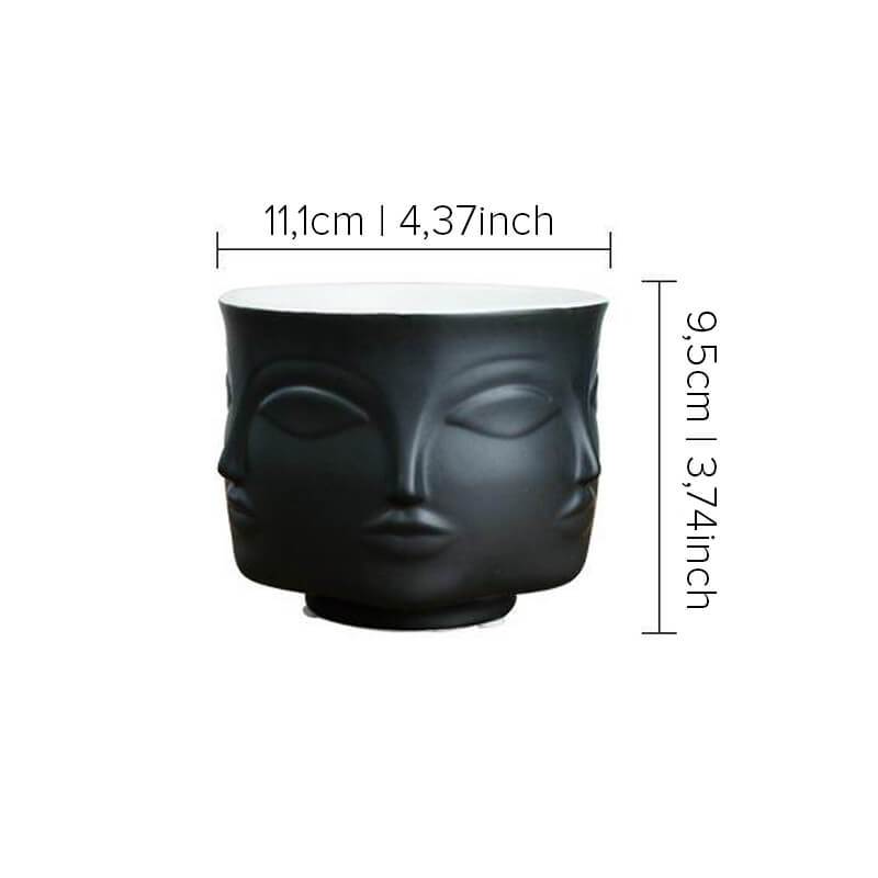 Spirituell inspirierte Buddha Kopf Vase, eine elegante Ergänzung für jede Heimdekoration.