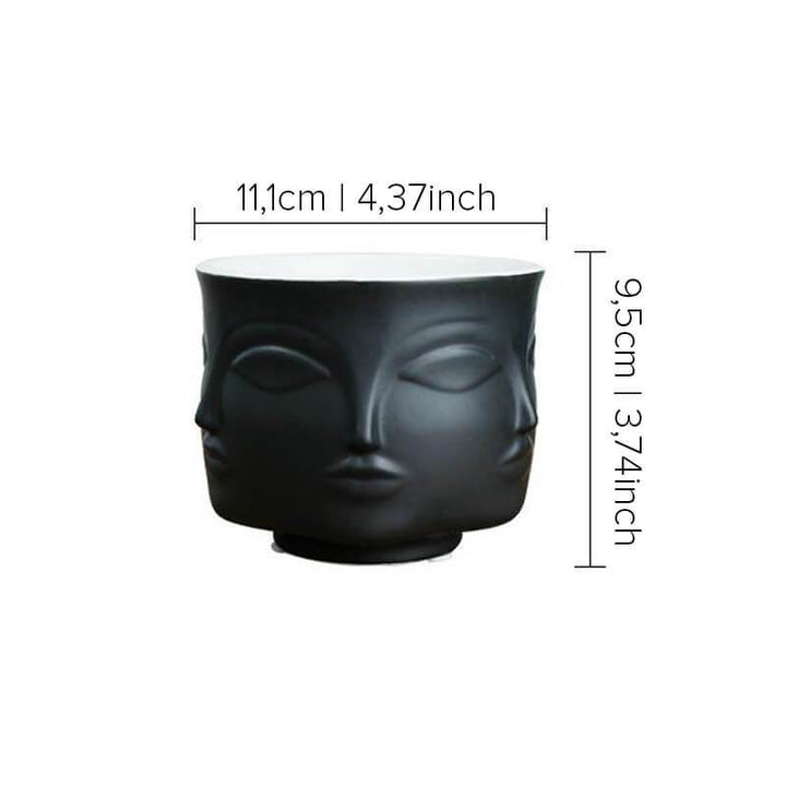 Spirituell inspirierte Buddha Kopf Vase, eine elegante Ergänzung für jede Heimdekoration.