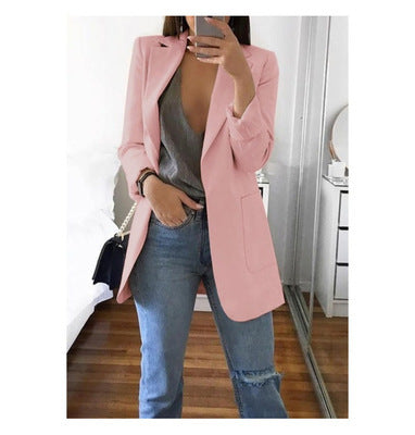 Moderner Damen Business Blazer Isabella, schlichtes Design, ideal für Frühlings- & Sommer-Looks.