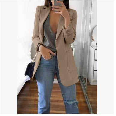 Vielseitiger Damen Blazer Isabella, offener Schnitt, kombiniert Eleganz & Komfort für den Alltag.