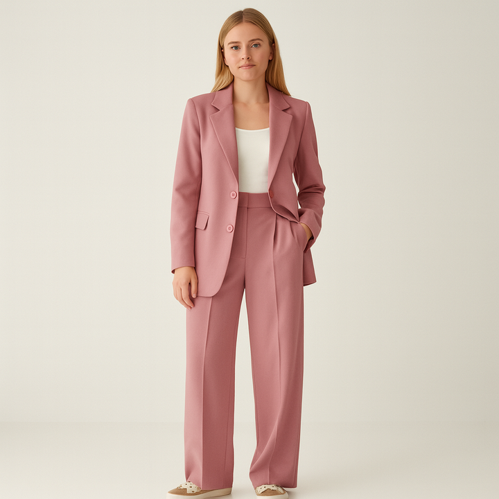 Eleganter Damen Hosenanzug Zweiteilig für Business & Büro, schickes Outfit für formelle Anlässe.