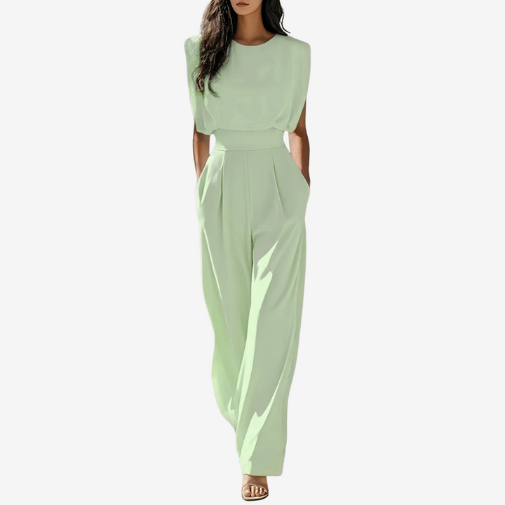 Bequemer Damen Jumpsuit für Freizeit und Alltag. Moderner Einteiler mit Taillenschnürung, ideal für entspannte Tage.