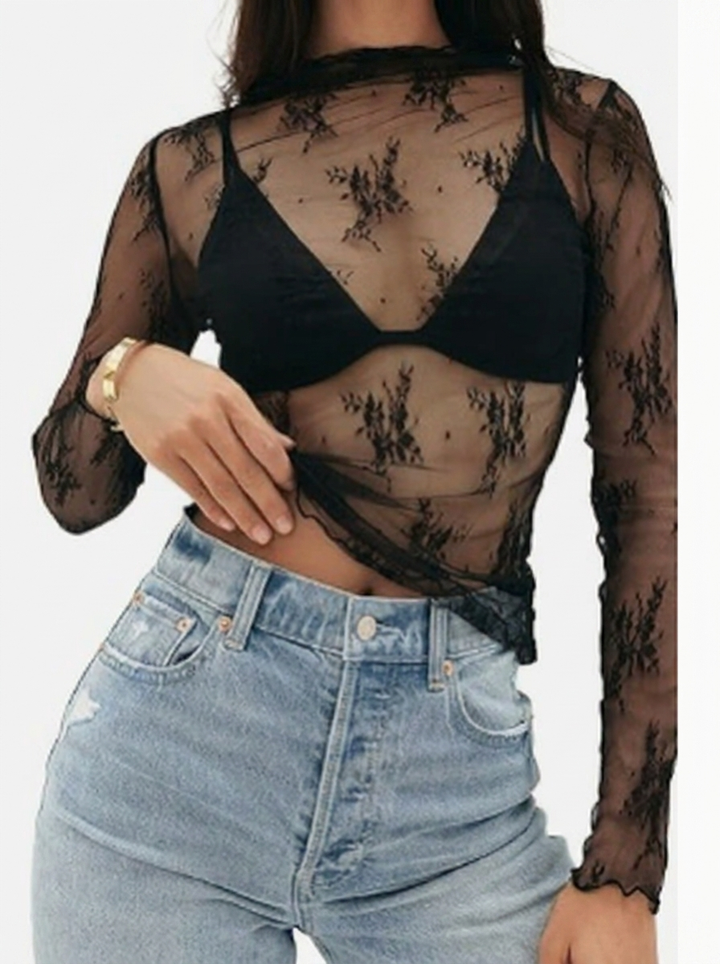 Modisches Damen Jumpsuit Set in Grün mit langarm Spitzenoberteil, hochtailliertes Outfit mit Taschen.