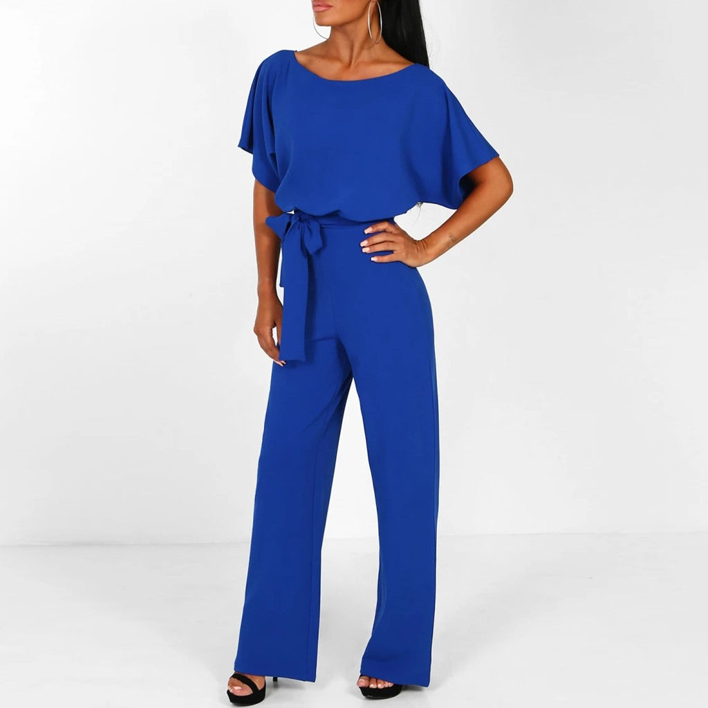 Leichter Damen Jumpsuit "Wolff", ideal für Frühling & Sommer. Eleganter Schnitt, atmungsaktiv.