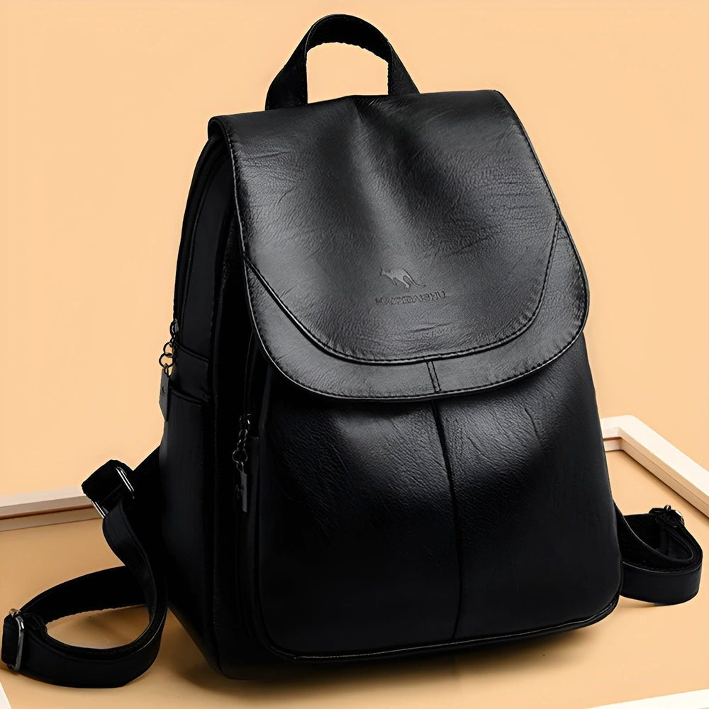 Stilvoller Damen Lederrucksack aus hochwertigem Material, perfekt als vielseitiger Tagesrucksack.