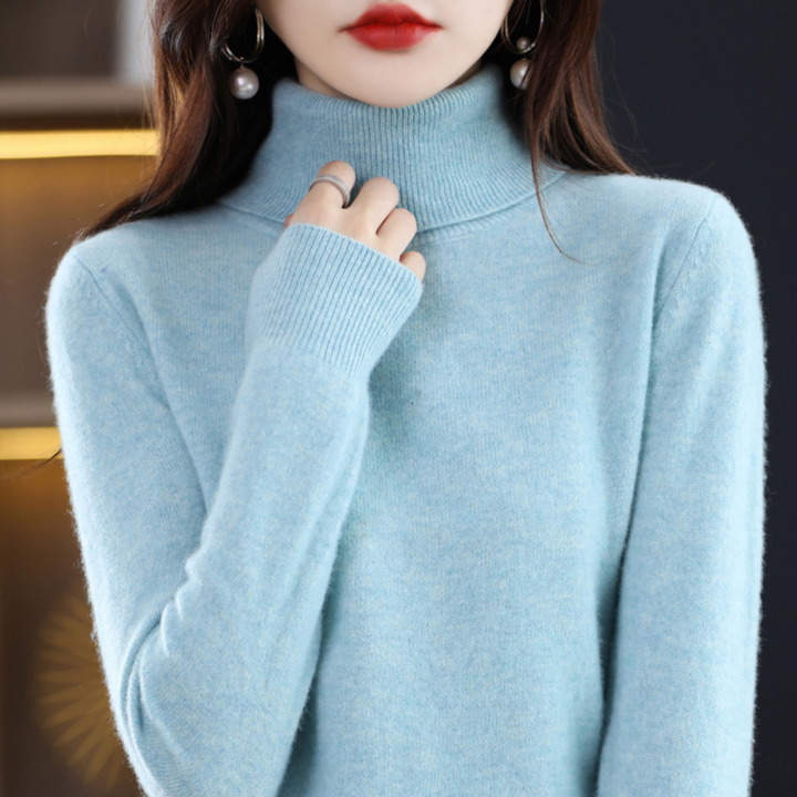Warmer Damen Rollkragenpullover, perfekter Winterpullover für kalte Tage und stilvolle Damenmode.
